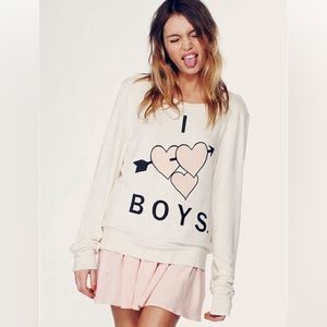 Wildfox I Love Boys Sweater
